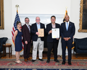 MHP accepts award from Governor Wes Moore