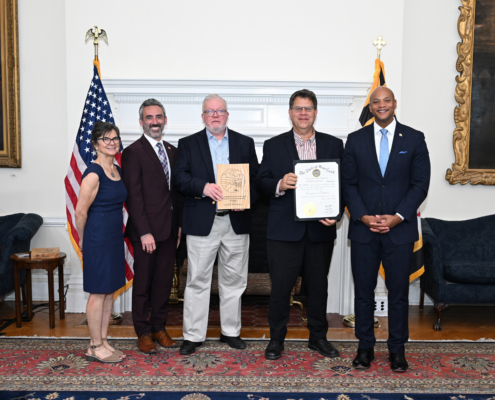 MHP accepts award from Governor Wes Moore